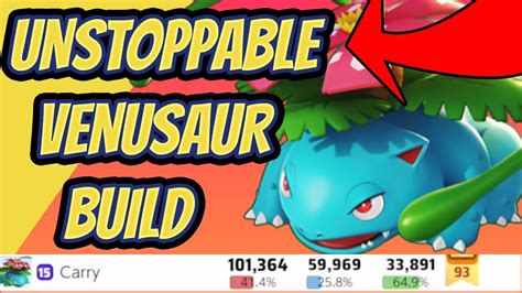 venusaur build pokemon unite.